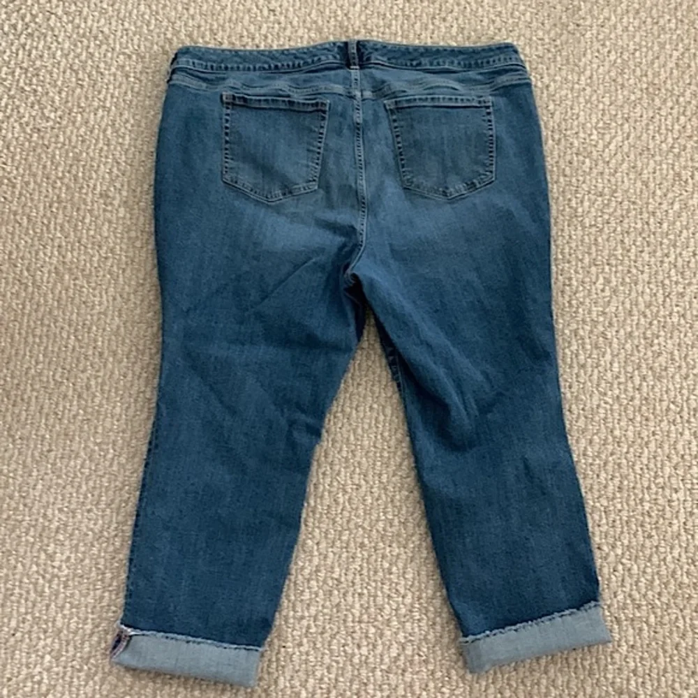 Torrid Distressed Crop Boyfriend Jean